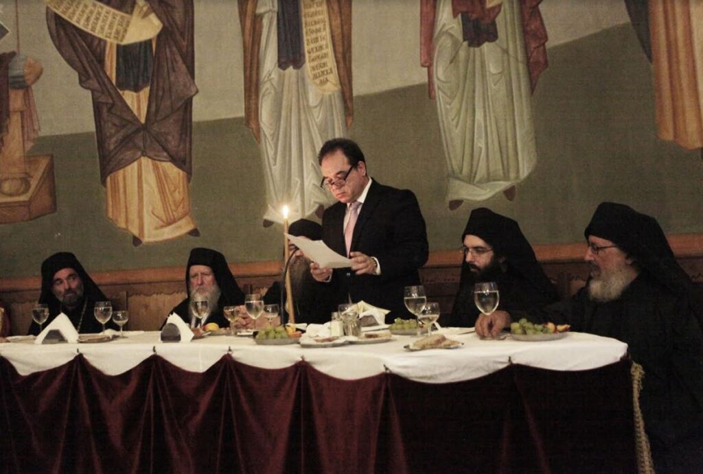 Αποχαιρετιστήρια ομιλία προς τους Αγιορείτες πατέρες