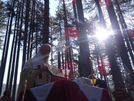 Θεία Λειτουργία κάτω από τον απέραντο θόλο του δάσους