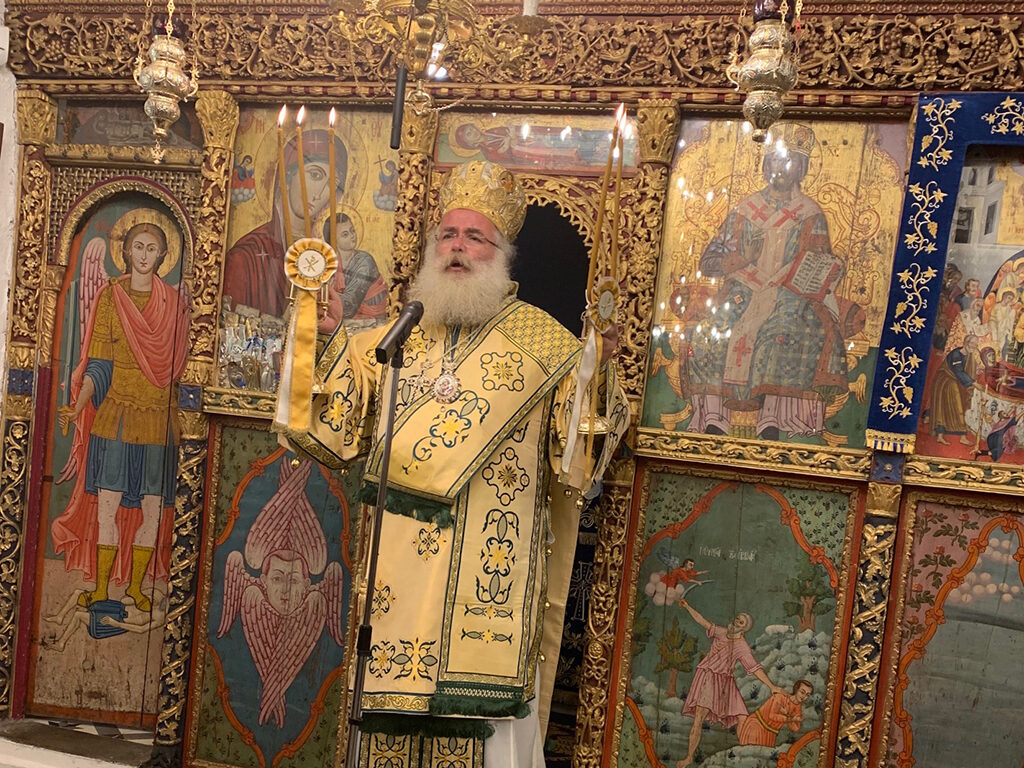 Αρχιερατική Θεία Λειτουργία στον Ιερό Ναό Κοιμήσεως της Θεοτόκου Ορεινού Ιεράπετρας