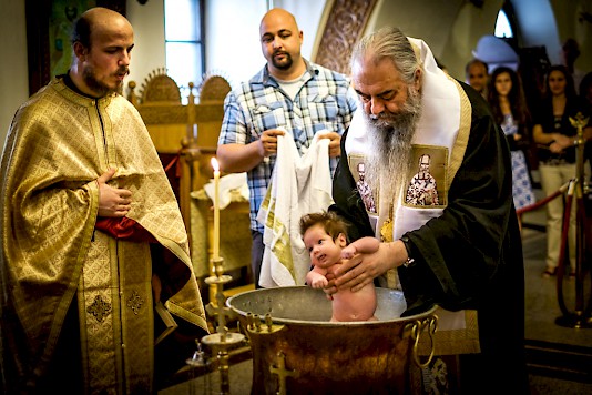 Μυστήριο της Βαπτίσεως στην Ι.Μ. του Αγίου Ιωάννου της Ρίλας