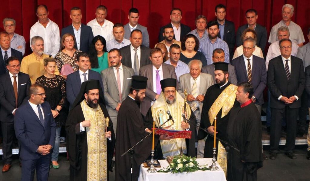 Ο Μητροπολίτης Μεσσηνίας όρκισε τον νέο Δήμαρχο Καλαμάτας