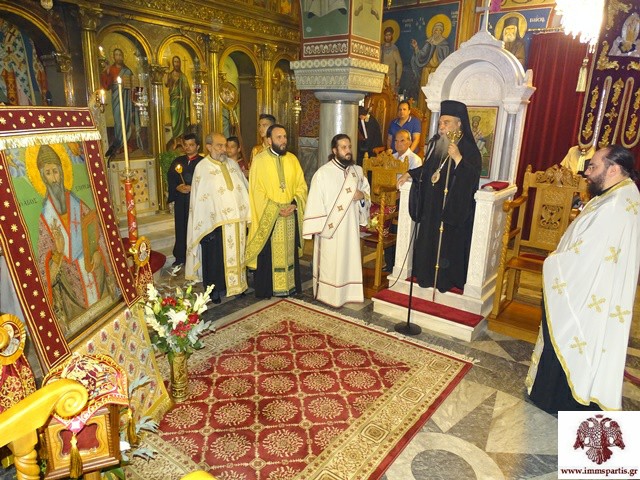 Αρχιερατικός Εσπερινός στον Ι.Ν. Αγ. Σπυρίδωνος Σπάρτης