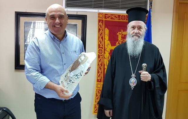 Επίσκεψη του Μητρ. Ναυπάκτου στον νέο Δήμαρχο Ναυπακτίας