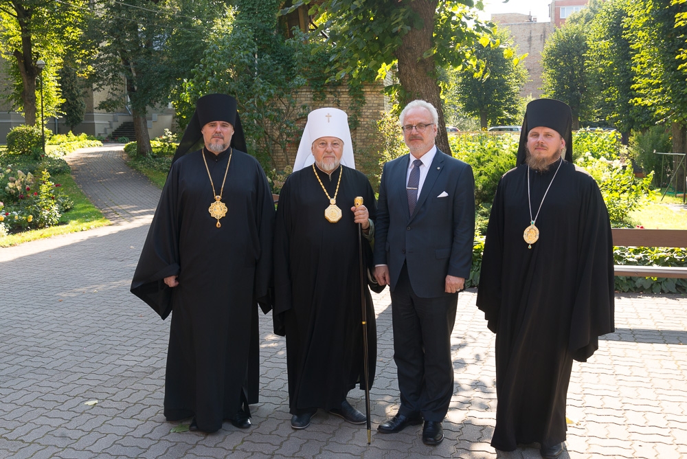 Президент Латвии Эгил Левитс нанёс визит Митрополиту Александру