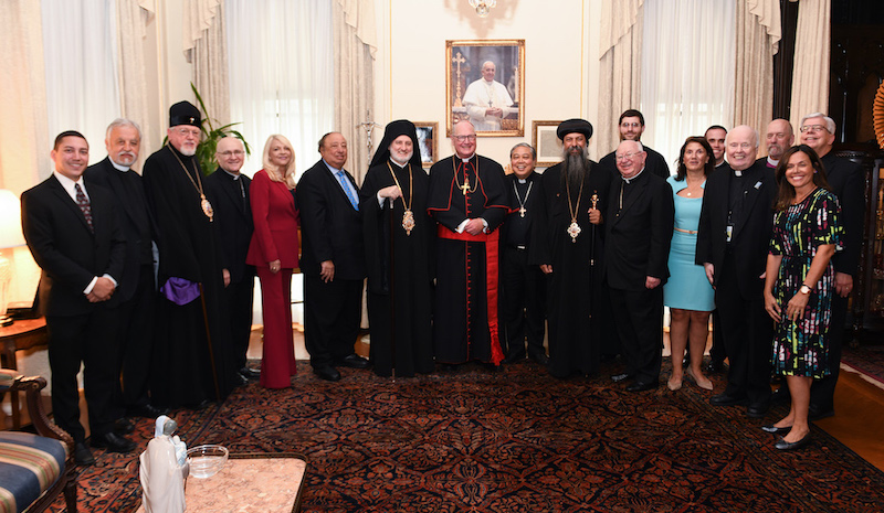 Cardinal Dolan Welcomes Archbishop Elpidophoros at St. Patrick’s Cathedral