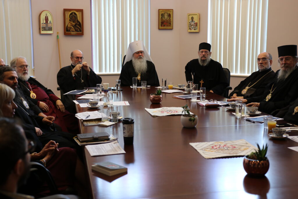 SVOTS welcomes 8 hierarchs for discussions about Seminary life