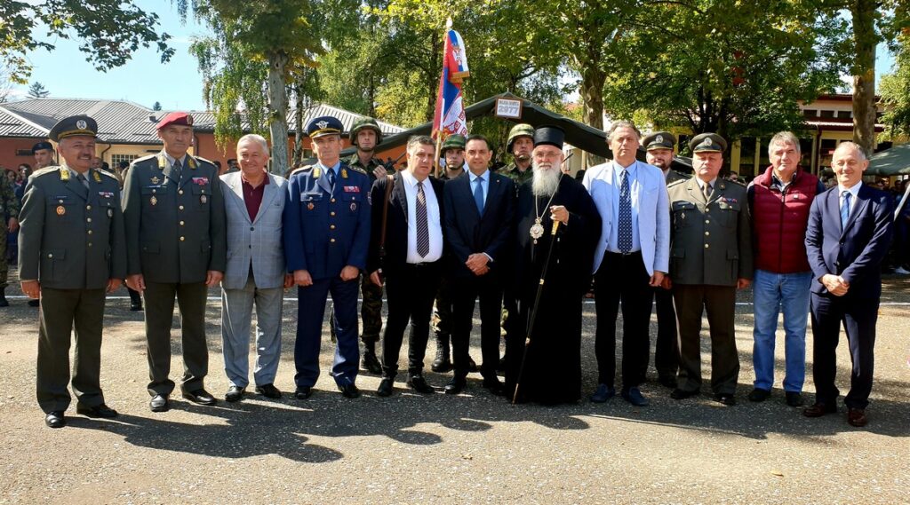 Епископ ваљевски Милутин на заклетви септембарске класе