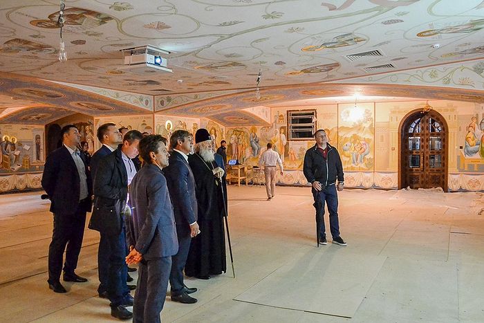 Святейший Патриарх Кирилл ознакомился с ходом строительства Андреевского кафедрального собора г. Геленджика