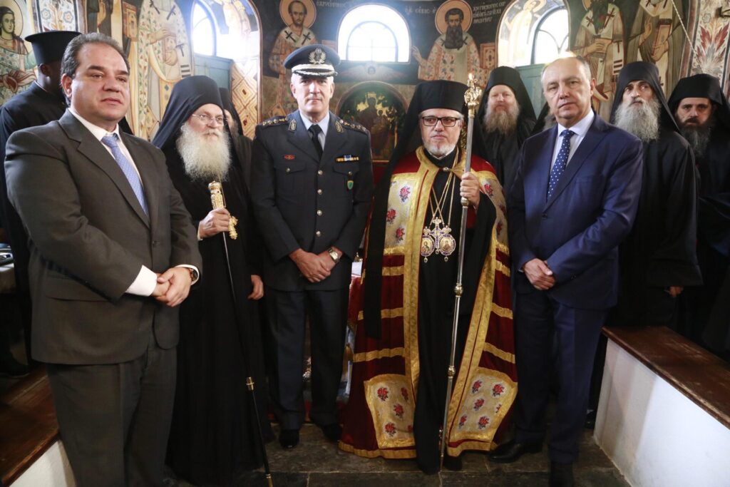 Ο απερχόμενος Πολιτικός Διοικητής του Αγίου Όρους στην Πανήγυρι της Αγίας Ζώνης