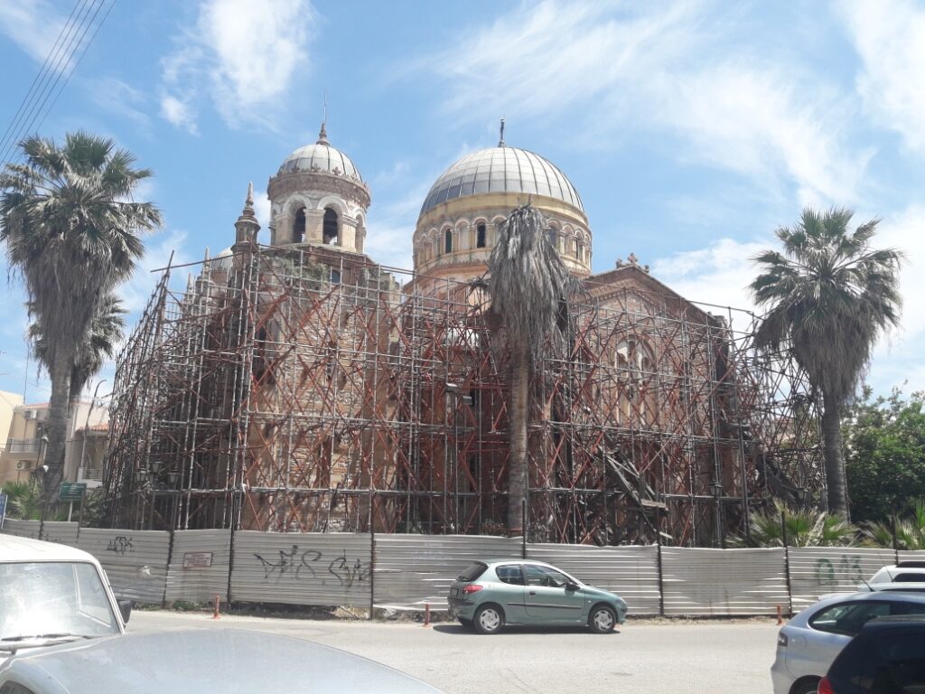 Αποκατάσταση ζημιών ΙΝ Εισοδίων της Θεοτόκου Αιγίου