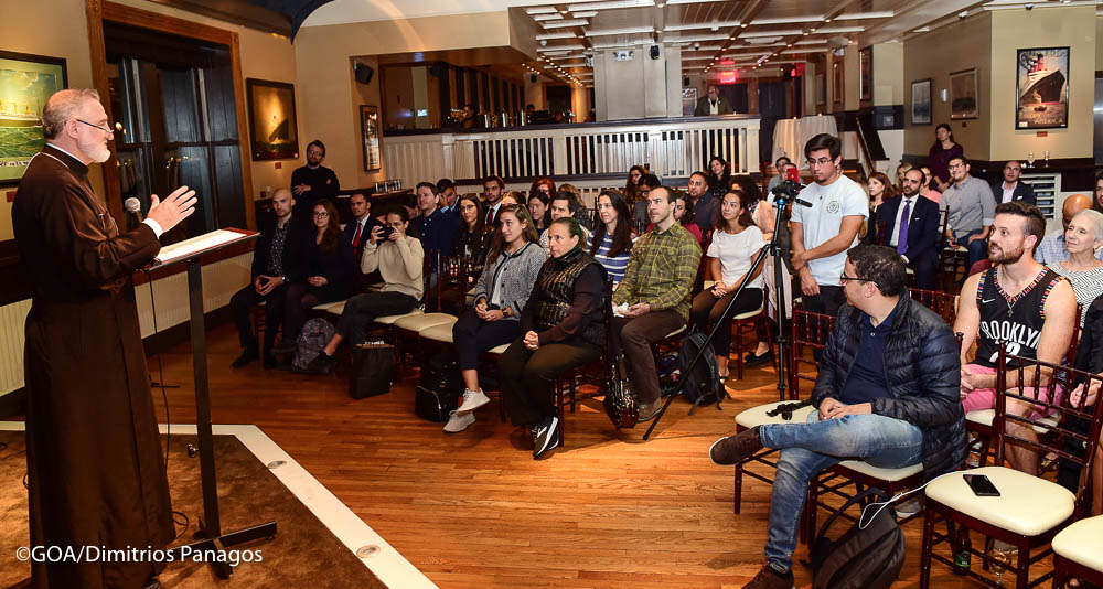 Archbishop Elpidophoros Participates in Orthodoxy on Tap – NYC