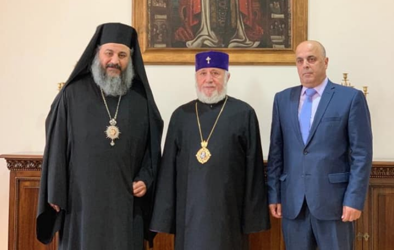 Lebanese delegation led by Mitropolit Antonios Al Soury of Antioch in Zahle meets Catholicos of All Armenians
