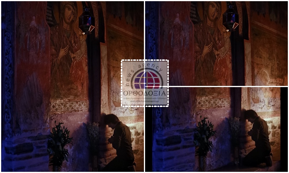 Η ΦΩΤΟΓΡΑΦΙΑ ΤΗΣ ΗΜΕΡΑΣ: “Γονατιστά στην Παναγιά”