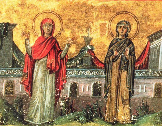 Church today venerates memory of Sts. Xanthippe & Polyxena