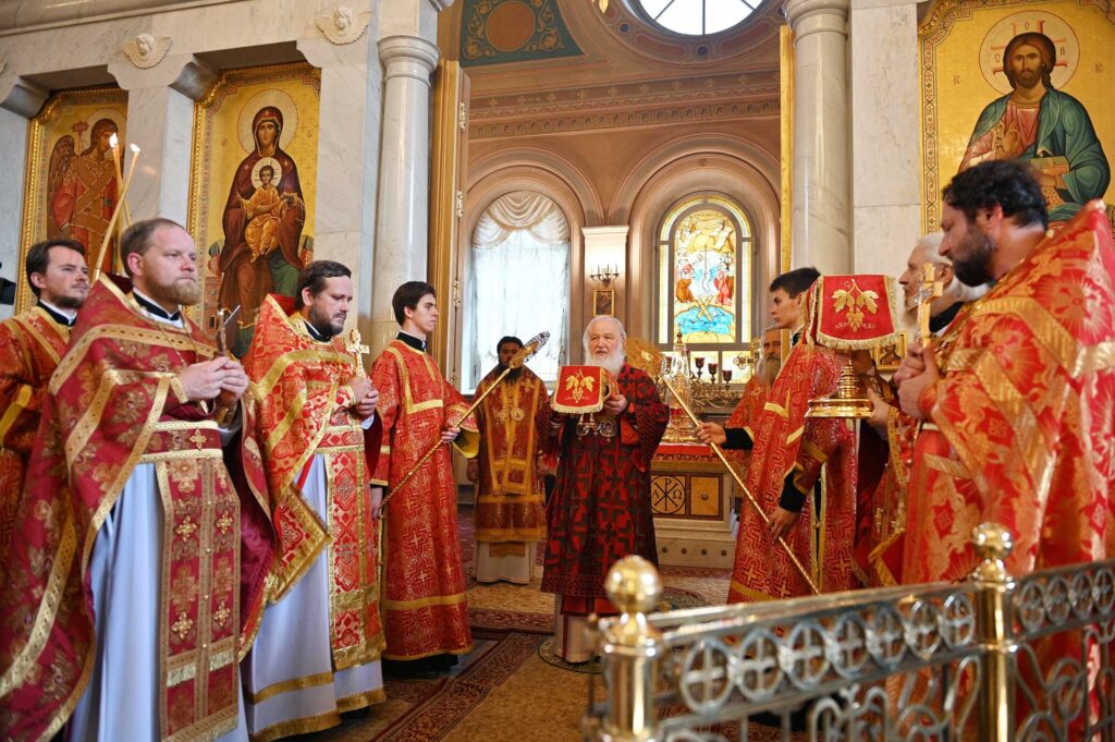 Святейший Патриарх Кирилл возглавил торжества престольного праздника в Иоанно-Предтеченском ставропигиальном монастыре г. Москвы