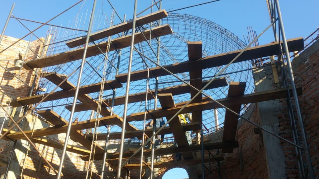 Construction of Holy Trinity church in Argentina is in progress