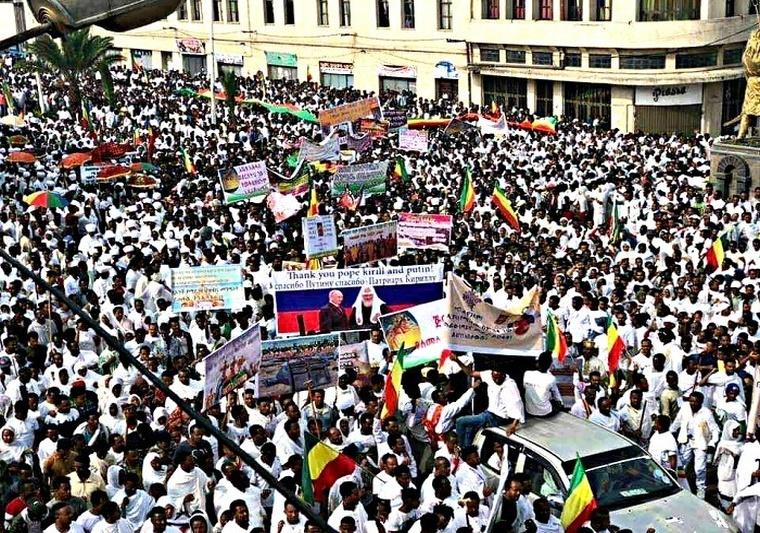 Protest de proporții împotriva persecuției creștinilor din Etiopia