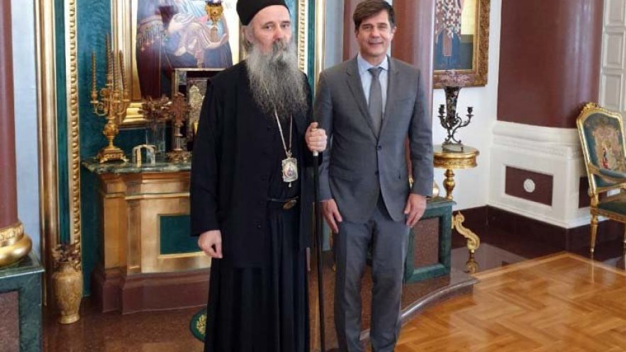 Владика Фотије примио америчког амбасадора у Босни и Херцеговини
