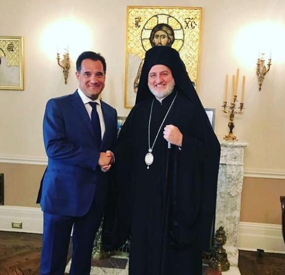 Στον Αρχιεπ. Αμερικής ο υπουργός Ανάπτυξης