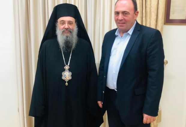 O Mητρ.Πατρών με τον με τον υπεύθυνο της Περιφερείας Δυτικής Ελλάδος για το 2021