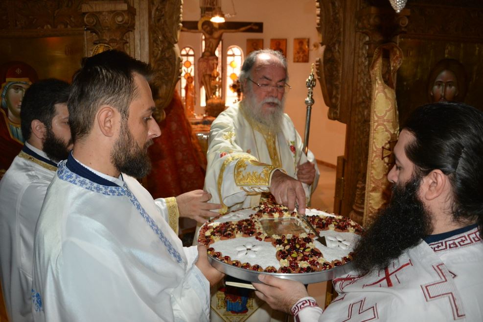 Ο Ελευθερουπόλεως Χρυσόστομος στην Ι.Μ. Αγίου Παντελεήμονος