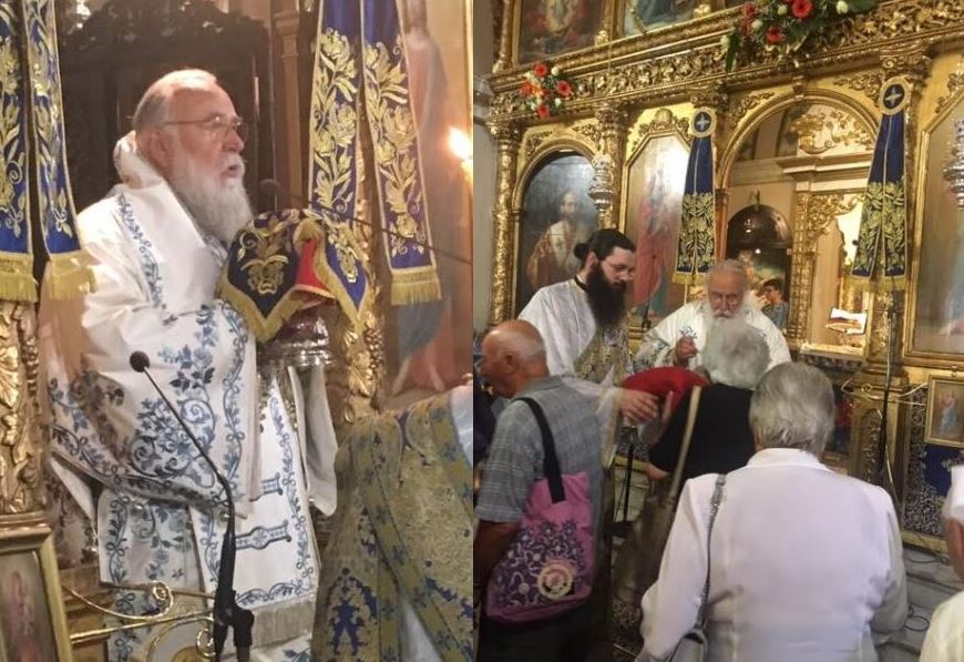 Σεβασμιώτατος Κερκύρας: “Η Παναγία φωτίζει, ο Σταυρός ζωοποιεί”