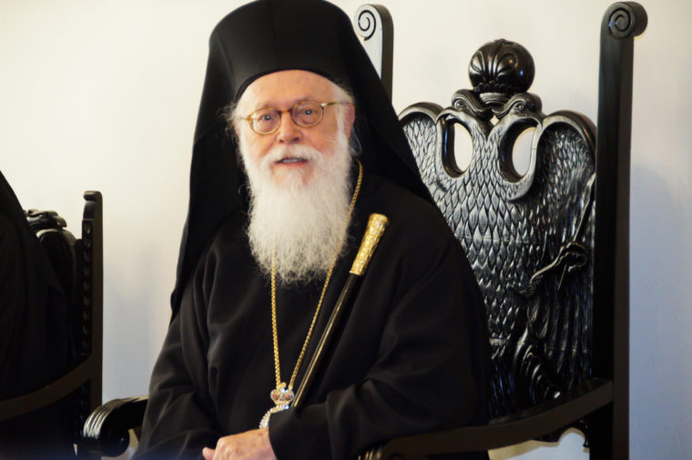 Ο Αρχιεπίσκοπος Αναστάσιος επί της Υψώσεως του Τιμίου Σταυρού