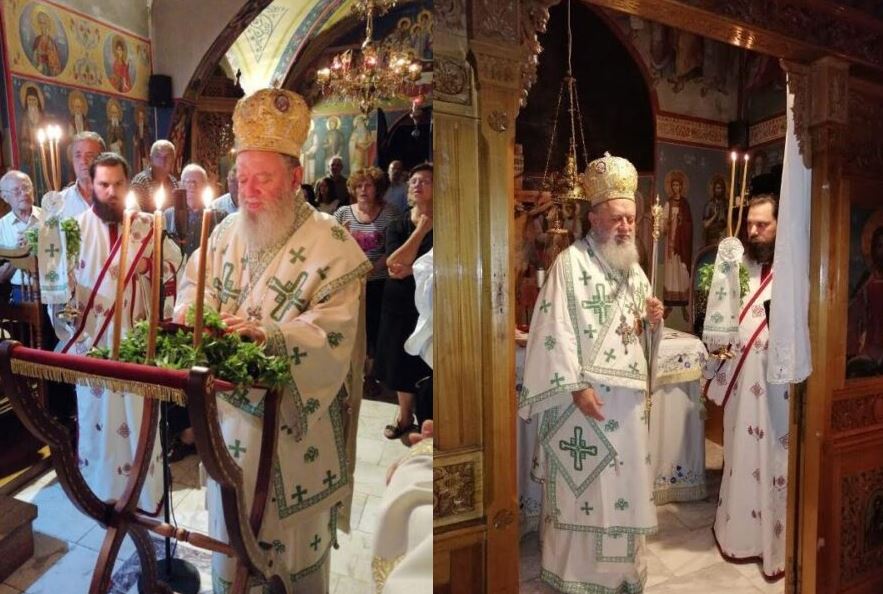 Ο Σεβασμιώτατος Χαλκίδος σε Ιερά Αγρυπνία της Υψώσεως του Τιμίου Σταυρού