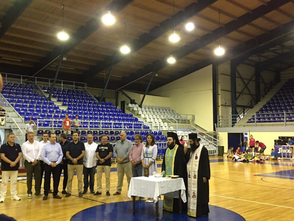 Ο Πρωτοσύγκελλος στον Αγιασμό του Α.Ο. Τρίκαλα B.C.