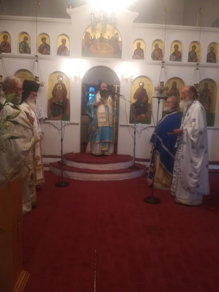 Στον Ι.Ν. Αγ. Κων/νου και Ελένης Λουτρών Ωραίας Ελένης ο Επισκ. Κεγχρεών