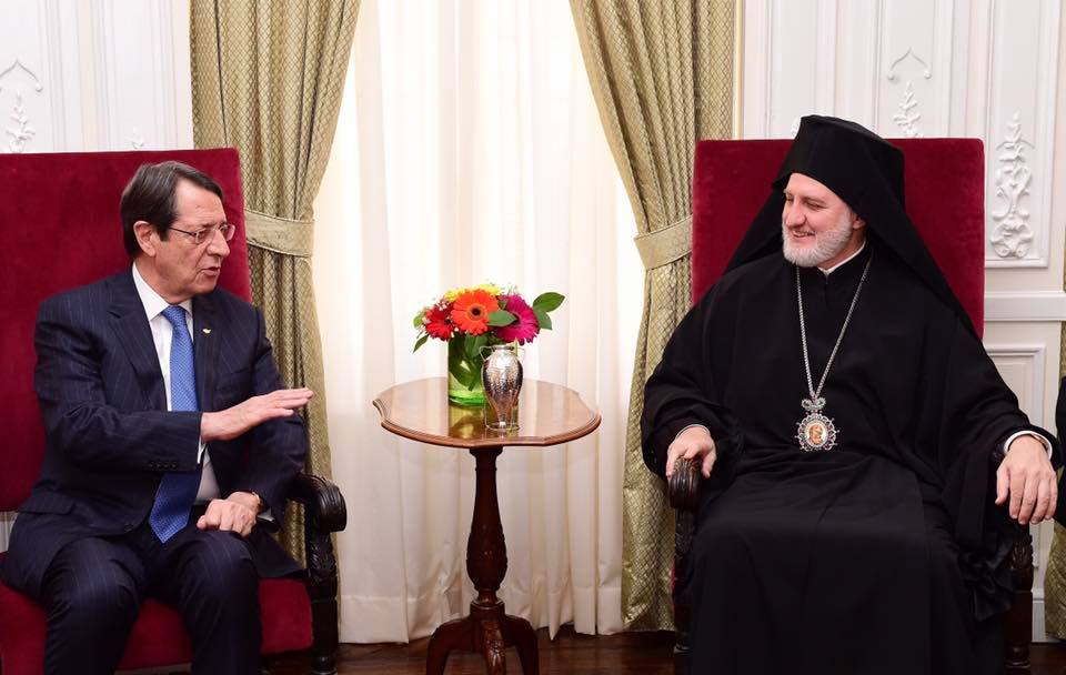 Ο Αρχιεπ. Αμερικής υποδέχτηκε τον Πρόεδρο της Κύπρου