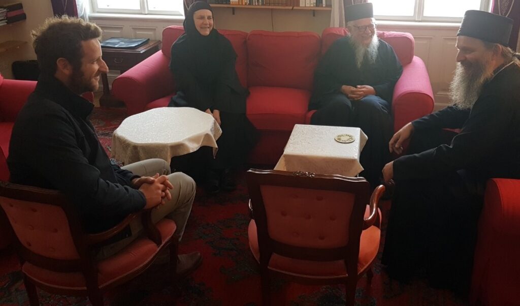 Архимандрит Илија Раго у посети епископу Андреју