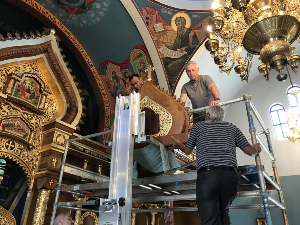 Santa Rosa’s SS Peter and Paul Church erects a new iconostasis