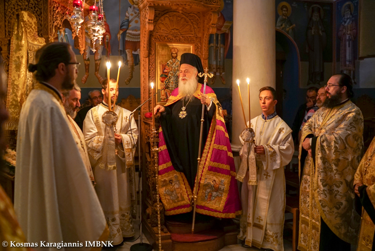 Πανηγυρικός Εσπερινός της Οσίας Μεθοδίας της εν Κιμώλω στη Νάουσα