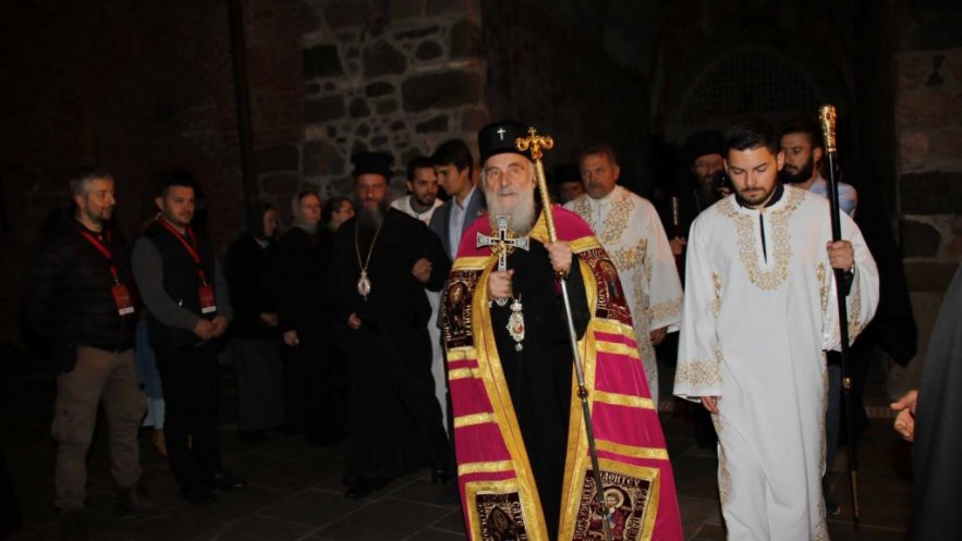 Дочек Патријарха Иринеја у манастиру Жичи