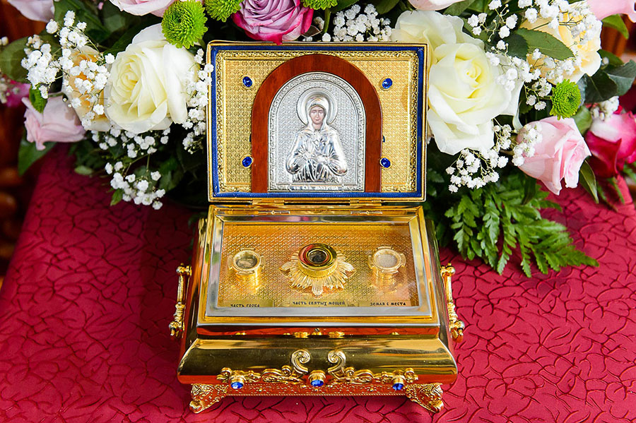 Завершилось пребывание ковчега с мощами блаженной Матроны Московской в Костанайской епархии
