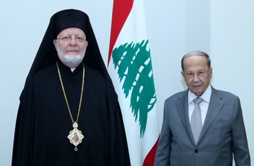 Με τον πρόεδρο του Λιβάνου συναντήθηκε ο Μητρ. Ιωσήφ