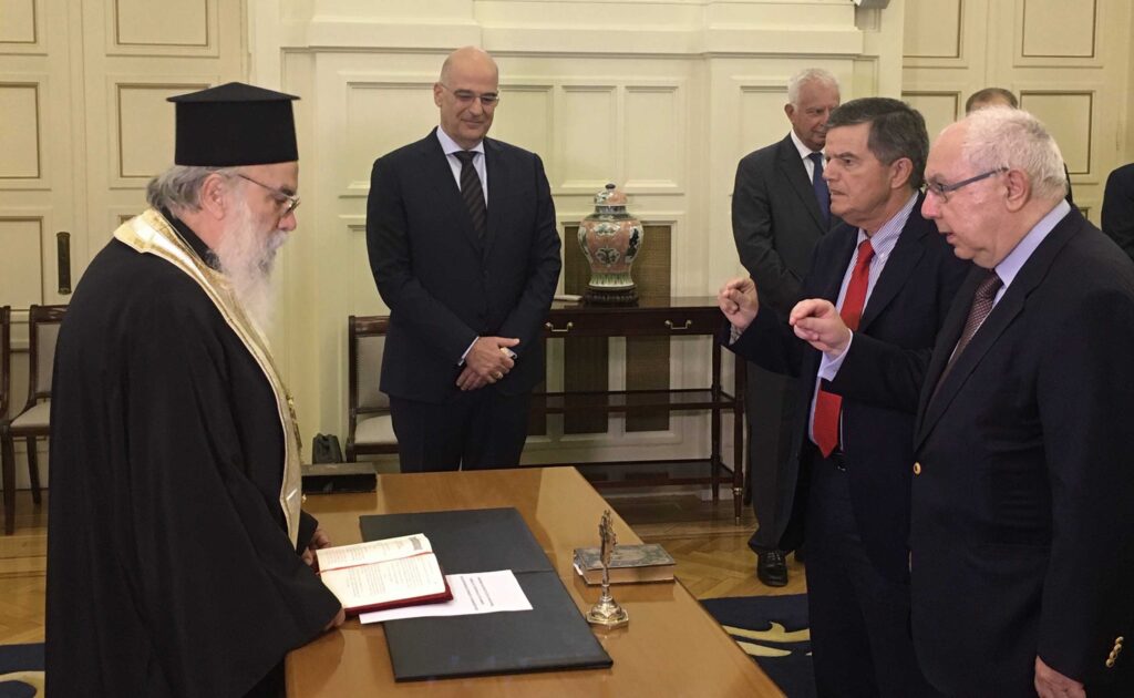 Philanthropist Athanasios Martinos sworn-in as new Mt. Athos civil governor