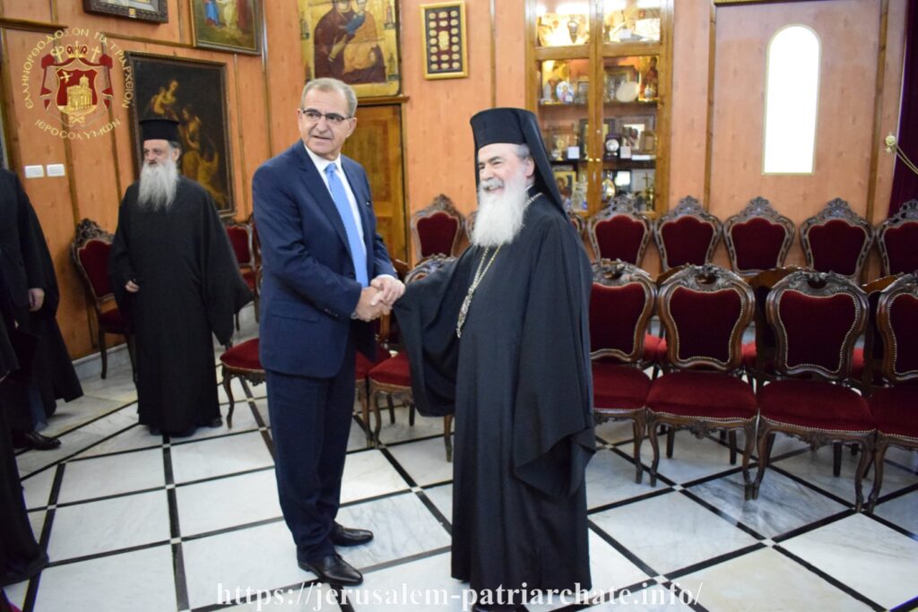 O Πατρ. Ιεροσολύμων υποδέχθηκε τον Αντ. Διαματάρη