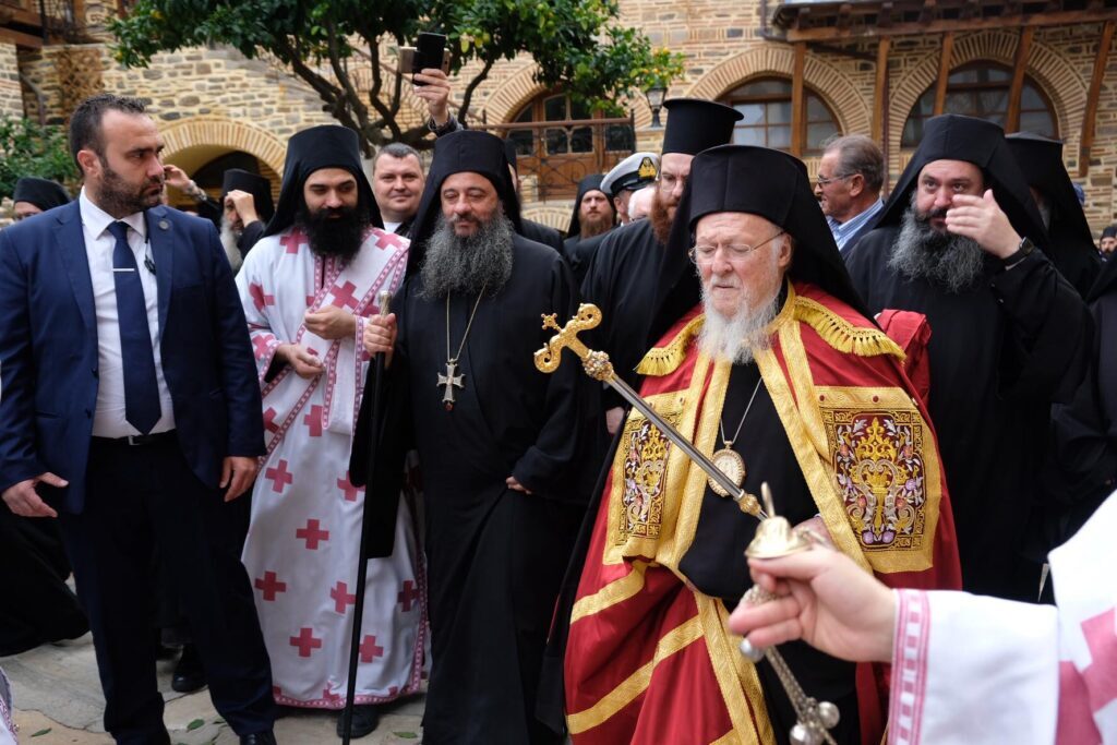 Вселенский патриарх в обители Пантократор