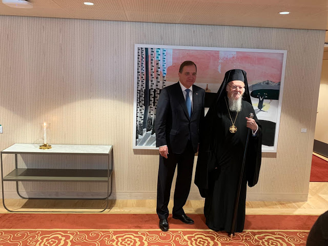 Στον πρωθυπουργό της Σουηδίας, ο Οικουμενικός Πατριάρχης