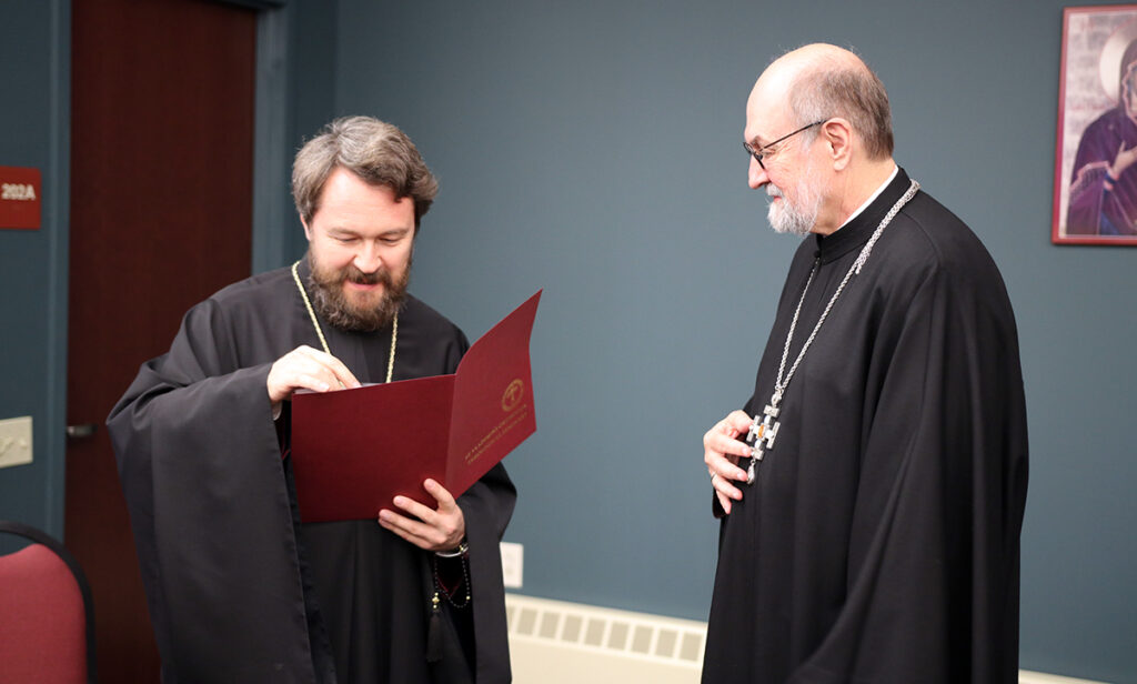 Митрополит Волоколамский Иларион посетил Свято-Владимирскую семинарию в Нью-Йорке