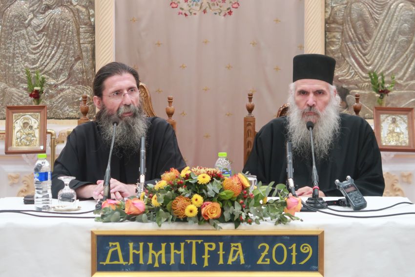 Ο π. Βενέδικτος από τη Νέα Σκήτη του Αγ. Όρους σήμερα στα “Δημήτρια”