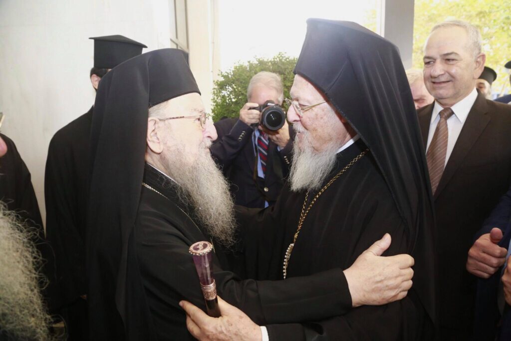 Ecumenical Patriarch arrives in Thessaloniki for closely watched visit; day after latest reax by Moscow Patriarchate