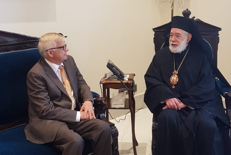 Greek Orthodox Metropolitan of Beirut and its Suburbs, Archbishop Elias Audi, received Russian ambassador to Lebanon