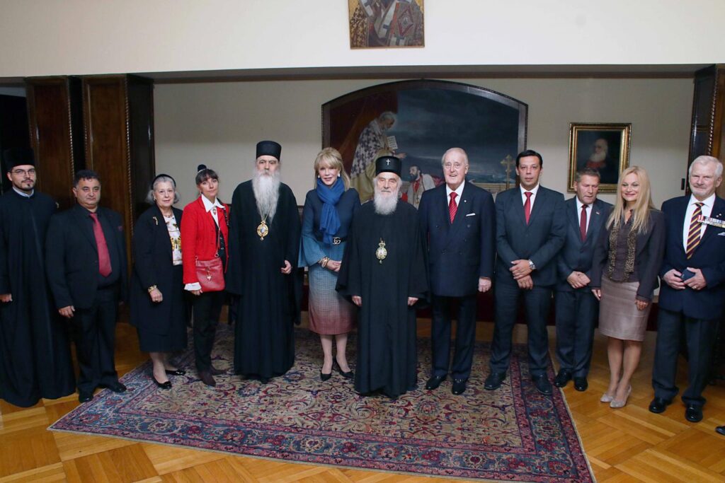 Patriarch Irinej receives Mr. Brian and Mrs. Milica Mulroney