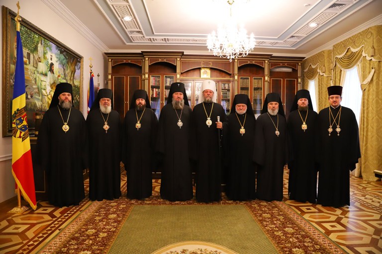 Session of the Synod of the Orthodox Church of Moldova held at the Metropolitan Residence in Chisinau