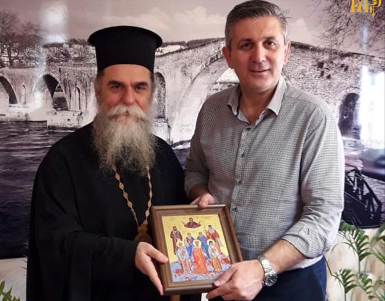 Επίσκεψη του Μητροπολίτου Άρτης στον επανεκλεγέντα Δήμαρχο Αρταίων