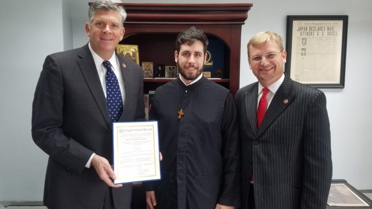 US Congressman Presents Congressional Record Recognition of Patriarch Bartholomew