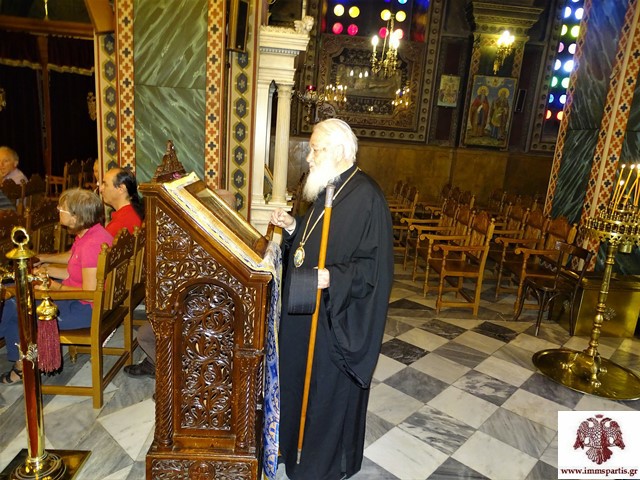 Ο Διοκλείας κ. Κάλλιστος Γουέαρ στην Ι.Μ. Σπάρτης